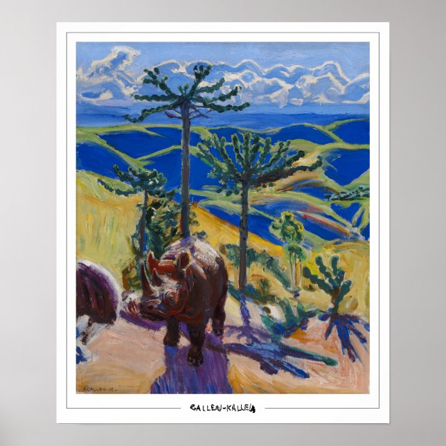Akseli Gallen-Kallela Zedign Poster de Arte #9 (Frente)