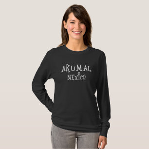 Akumal Mexico Design - Camiseta básica de manga la