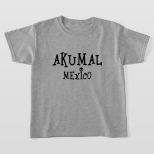 Akumal Mexico Design - Camiseta básica para niños