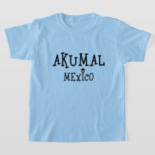 Akumal Mexico Design - Camiseta básica para niños