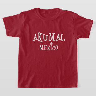 Akumal Mexico Design - Camiseta básica para niños