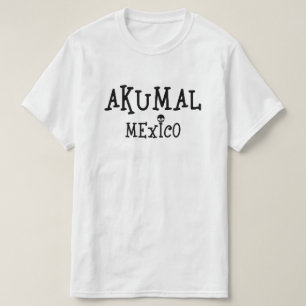 Akumal Mexico Design - Camiseta de valor masculina