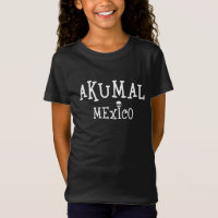 Akumal Mexico Design - Camiseta fina de Jersey par
