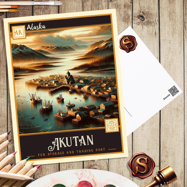 Akutan, Alaska | Tarjeta Postal Antiguo (Subido por el creador)