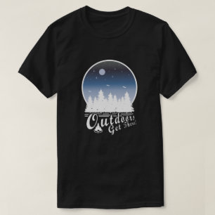 ¡Al aire libre! Camiseta Moon W