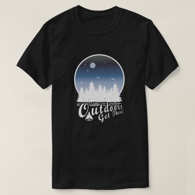 ¡Al aire libre! Camiseta Moon W (Diseño del anverso)