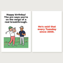 Al borde de un gran avance: Tarjeta de cumpleaños