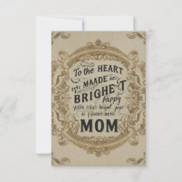 Al corazón que hizo mi mundo más brillante cada dí