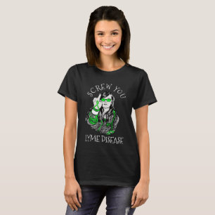 Al diablo con la camiseta de la enfermedad de Lyme