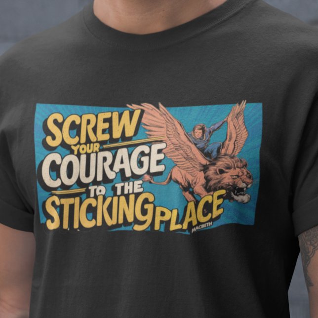 Al diablo con tu valor - Camiseta de Macbeth Comic (Subido por el creador)