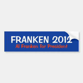 Al Franken para el presidente pegatina para el