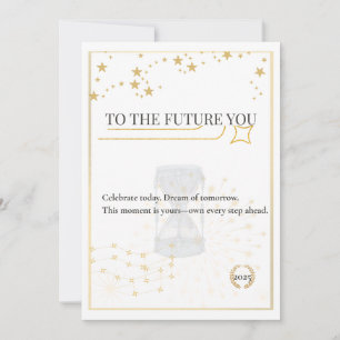 Al futuro tú – Tarjeta de graduación elegante