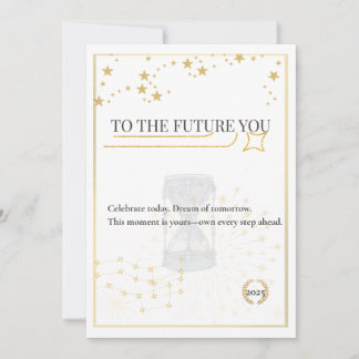 Al futuro tú – Tarjeta de graduación elegante