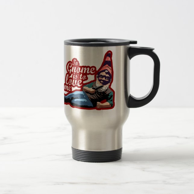 Al gnomo $22,95 aisló la taza inoxidable del viaje (Derecha)