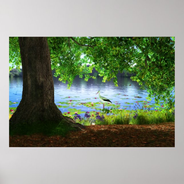 Al lado de la impresión de agua fija (Frente)