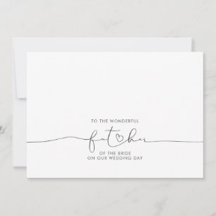 Al maravilloso padre del mensaje de la novia