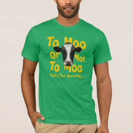 Al MOO o no a la camiseta divertida de la vaca del