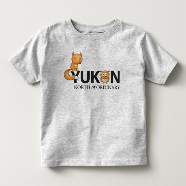 Al norte de camiseta astuta ordinaria del niño del (Anverso)