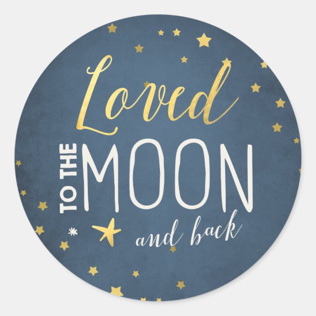 Al pegatina de Sello para sobres de la luna (Anverso)