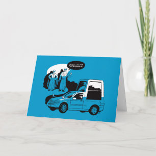 ¡Al Popemobile! Tarjeta de felicitación