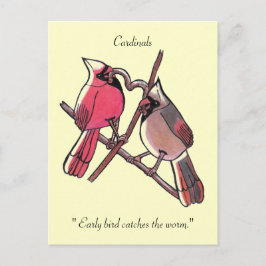 " Al que madruga, Dios le ayuda."Tarjeta postal