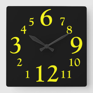 Al revés relojes de tiempo de la pared