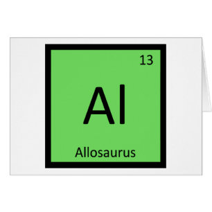 Al - Tabla Periódica de Química de Dinosaurio Allo