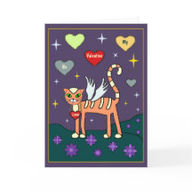 Ala Kitty con tarjeta Personalizado del corazón