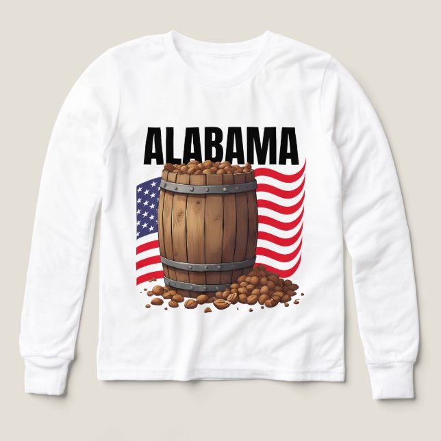 Alabama Boys Bella+Canvas Long Sleeve (Diseño frontal)