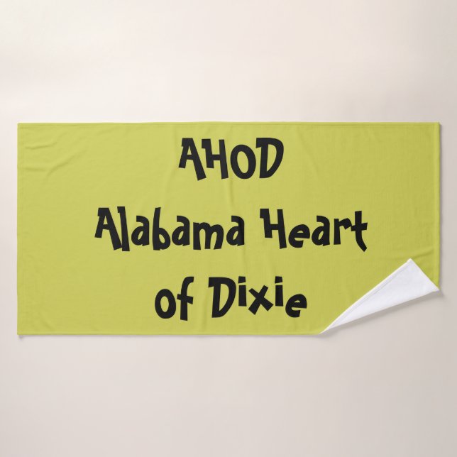 Alabama Corazón de Dixie (Toalla de baño)