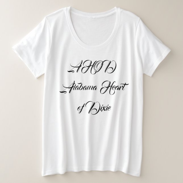 Alabama Corazón de Dixie Monograma (Anverso del diseño)
