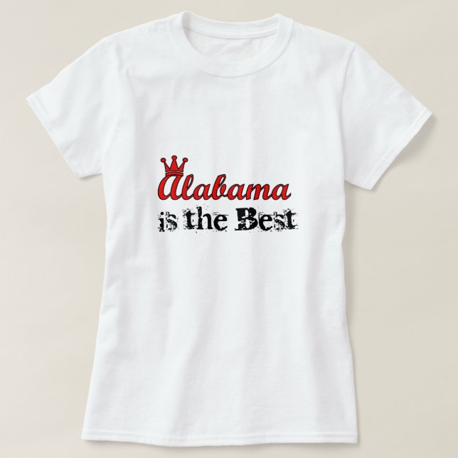Alabama es la mejor camiseta (Diseño del anverso)