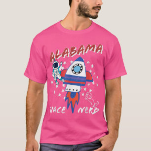 Alabama Espacio Nerd Astronauta Universo Camiseta
