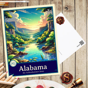 Alabama Postal con cubierta de estilo anime