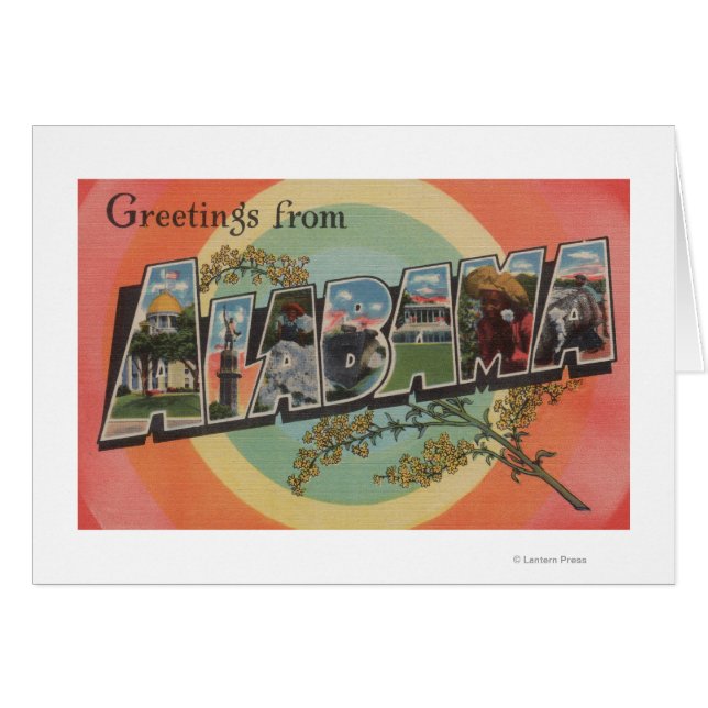 Alabama (Rojo/Rosa) - Escenas de letras grandes (Anverso (Horizontal))