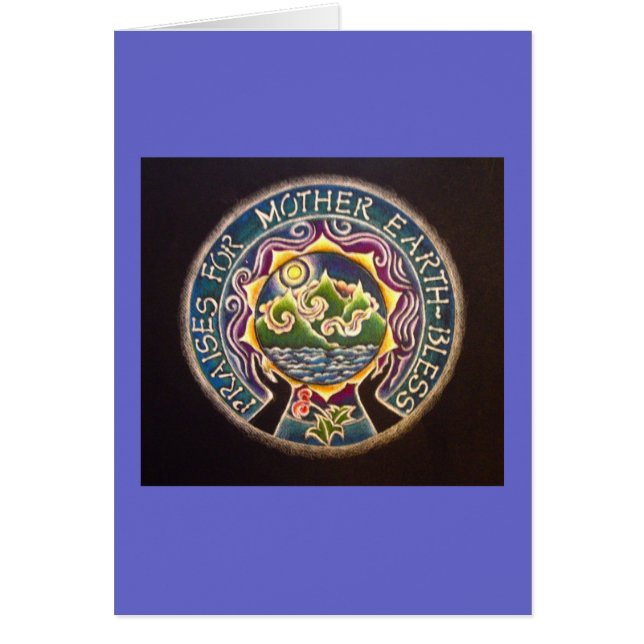 Alabanzas para la tarjeta de la mandala de la (Frente)
