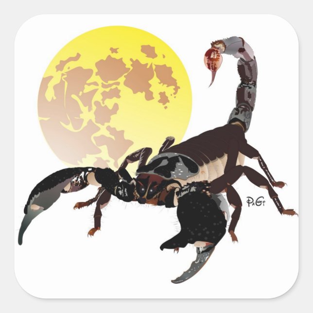 Alacrán pegatina (Anverso)