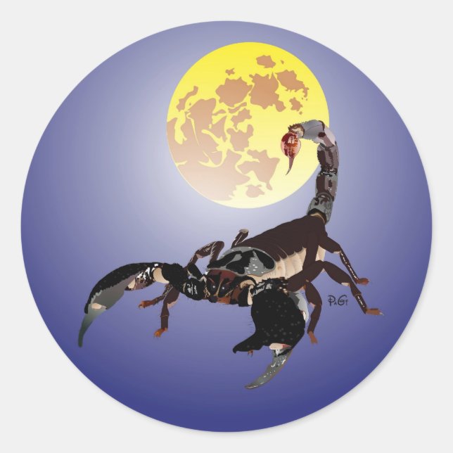 Alacrán pegatina (Anverso)