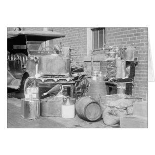 Alambique de Moonshine confiscado, 1922