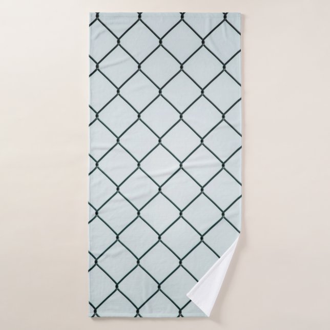 Alambre de eslabón metalizado negro (Toalla de baño)