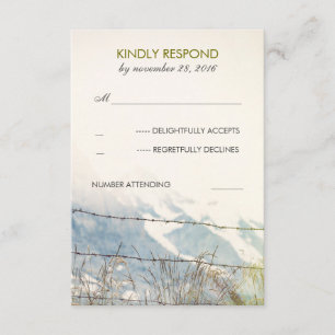 Alambre de púas rural RSVP que se casa rústico de