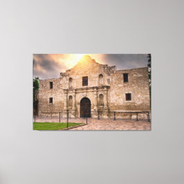 Álamo bajo el creciente arte de los lienzos solare