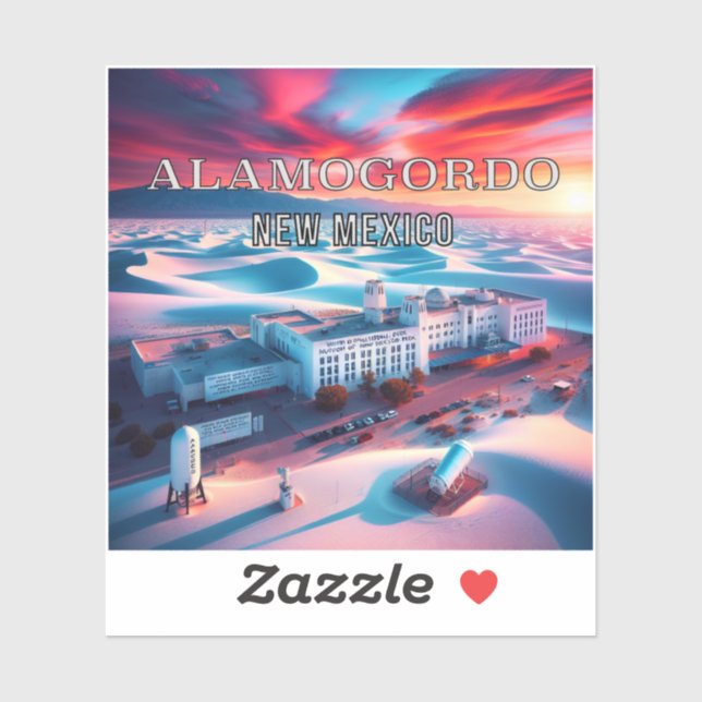 Alamogordo Nuevo México Pegatina de vinilo de 3 pu (Hoja)