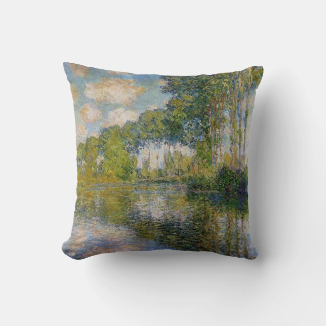 Álamos de Monet en la almohada de Epte del río (Anverso)