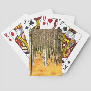 álamos jugando cartas