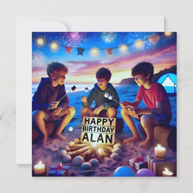 ALAN ~ Cumpleaños feliz ~ Niño cumpleaños ~ ~ (Anverso)