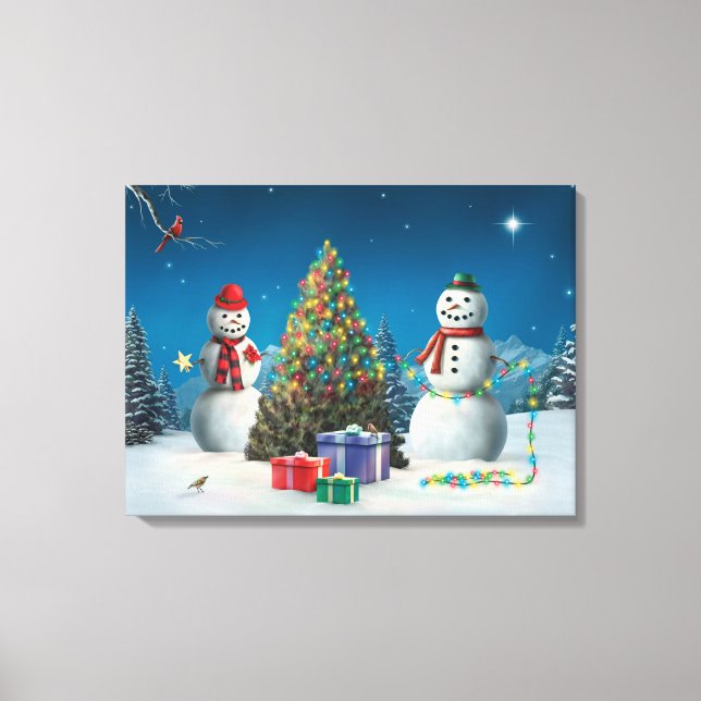 Alan Giana: Impresión de lienzo "All is Bright" (Anverso)