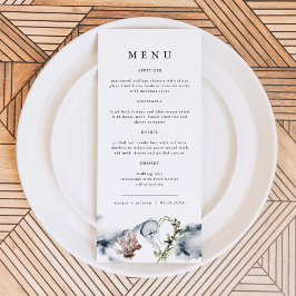 ALANA Tropical Ocean Coral Jelly Fish Beach Menú