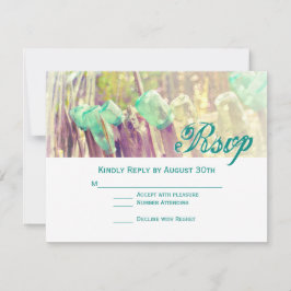 Alarmas de Aqua Mason en las tarjetas RSVP de la b