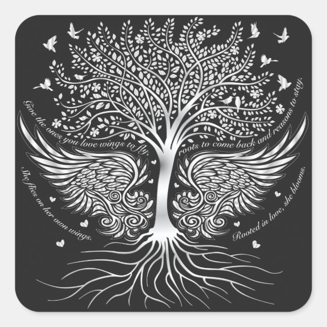 Alas al juego de vuelos de 20 Pegatinas (Anverso)